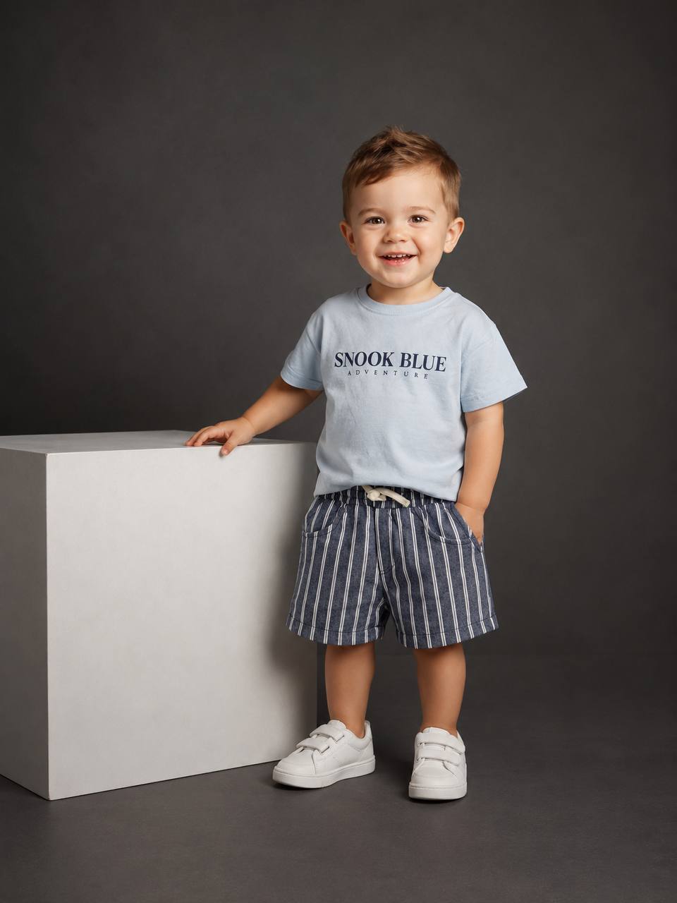 SNOOK BLUE Shorts & Tshirt Set - 9M-4Y