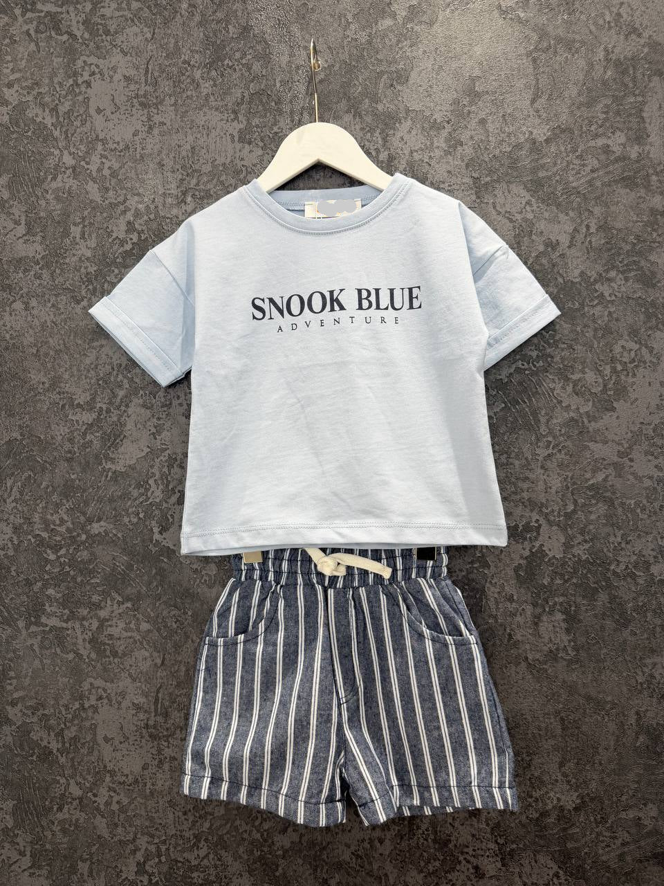 SNOOK BLUE Shorts & Tshirt Set - 9M-4Y