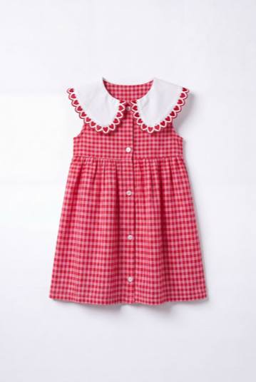 Checkered Red ❤️ Dress - 3-8Y