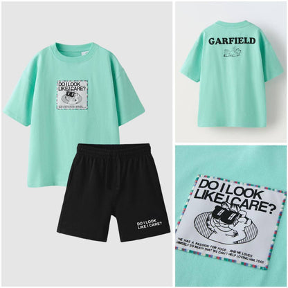GARFIELD - Shorts & Tshirt Set 5-14Y