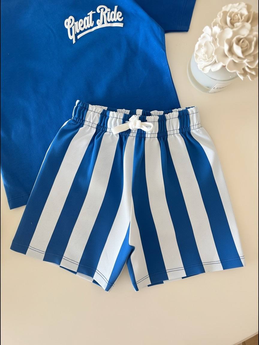 GREAT RIDE Shorts & Tshirt Set - 2-8Y