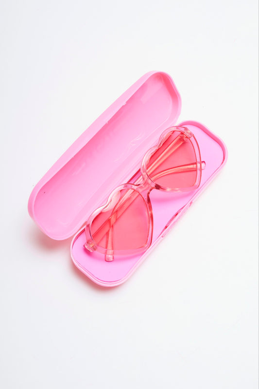 Pink Hearts Sunglasses - UV400