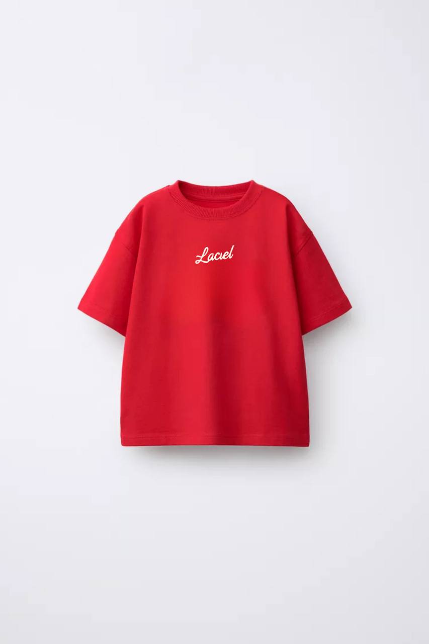 The Label Red Tshirt - 2-7Y