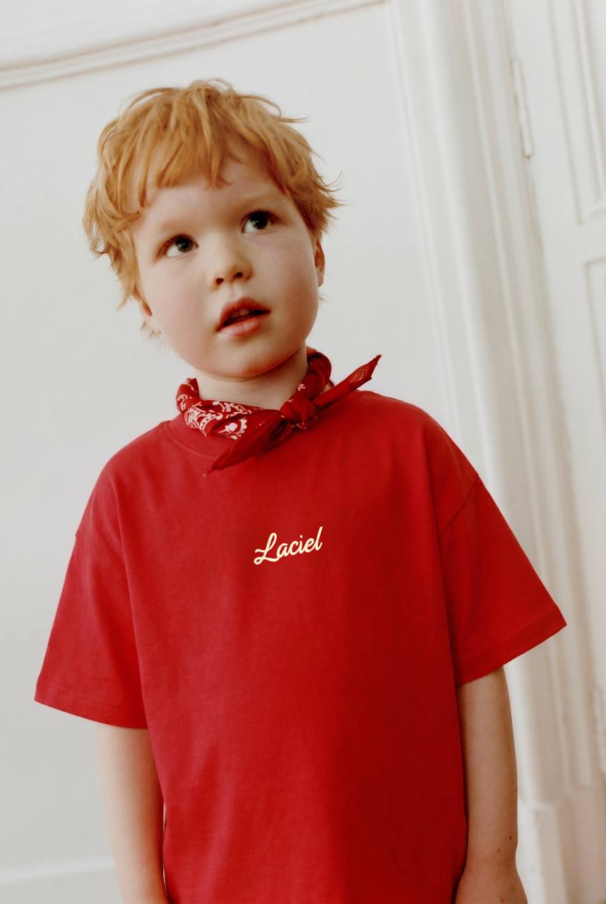 The Label Red Tshirt - 2-7Y
