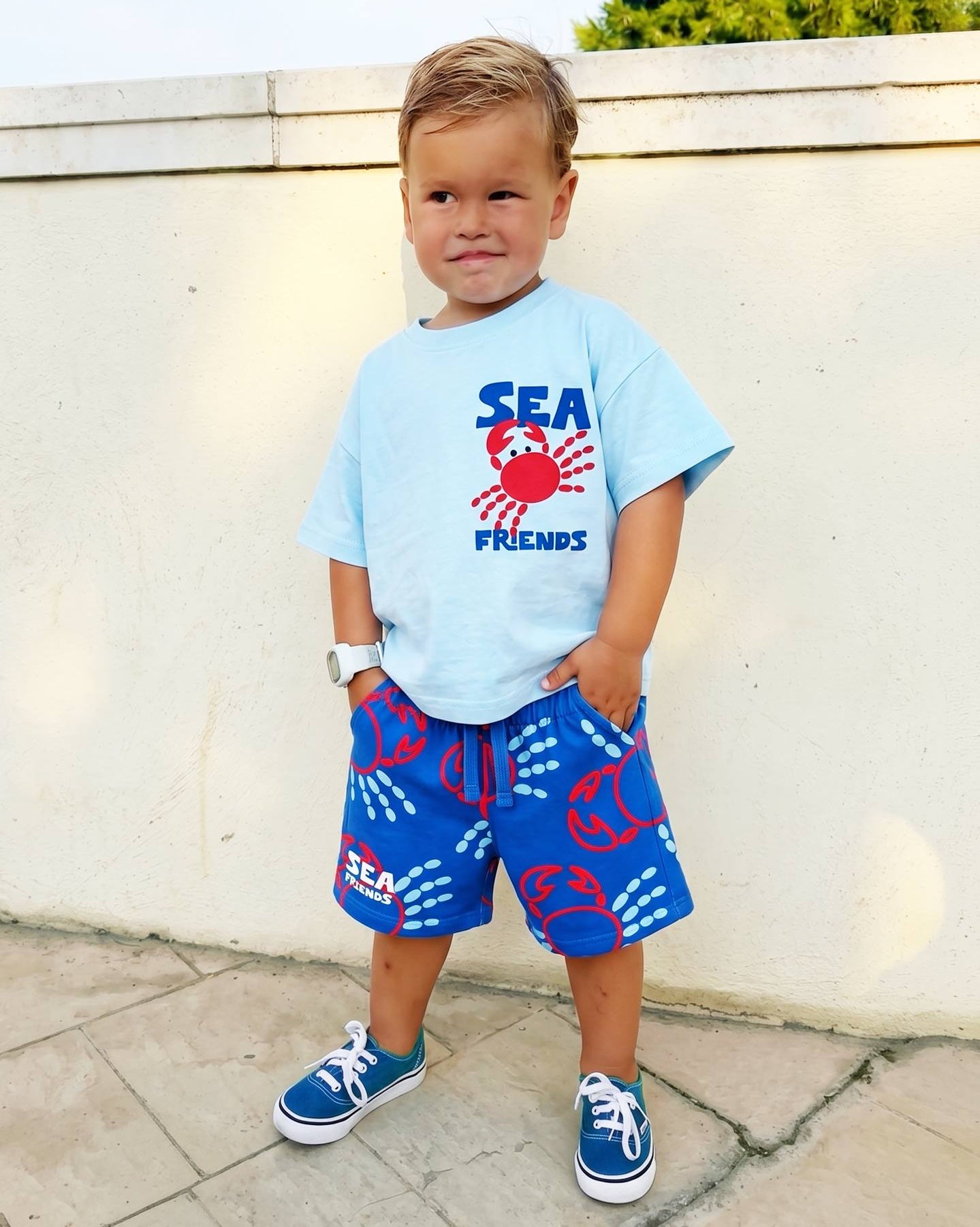 Sea Friends Shorts & Tshirt Set - 2-8Y