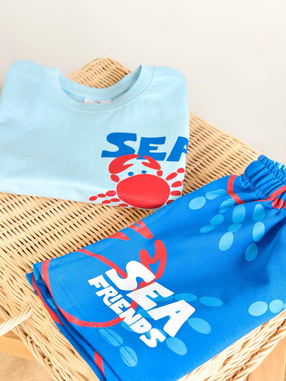 Sea Friends Shorts & Tshirt Set - 2-8Y