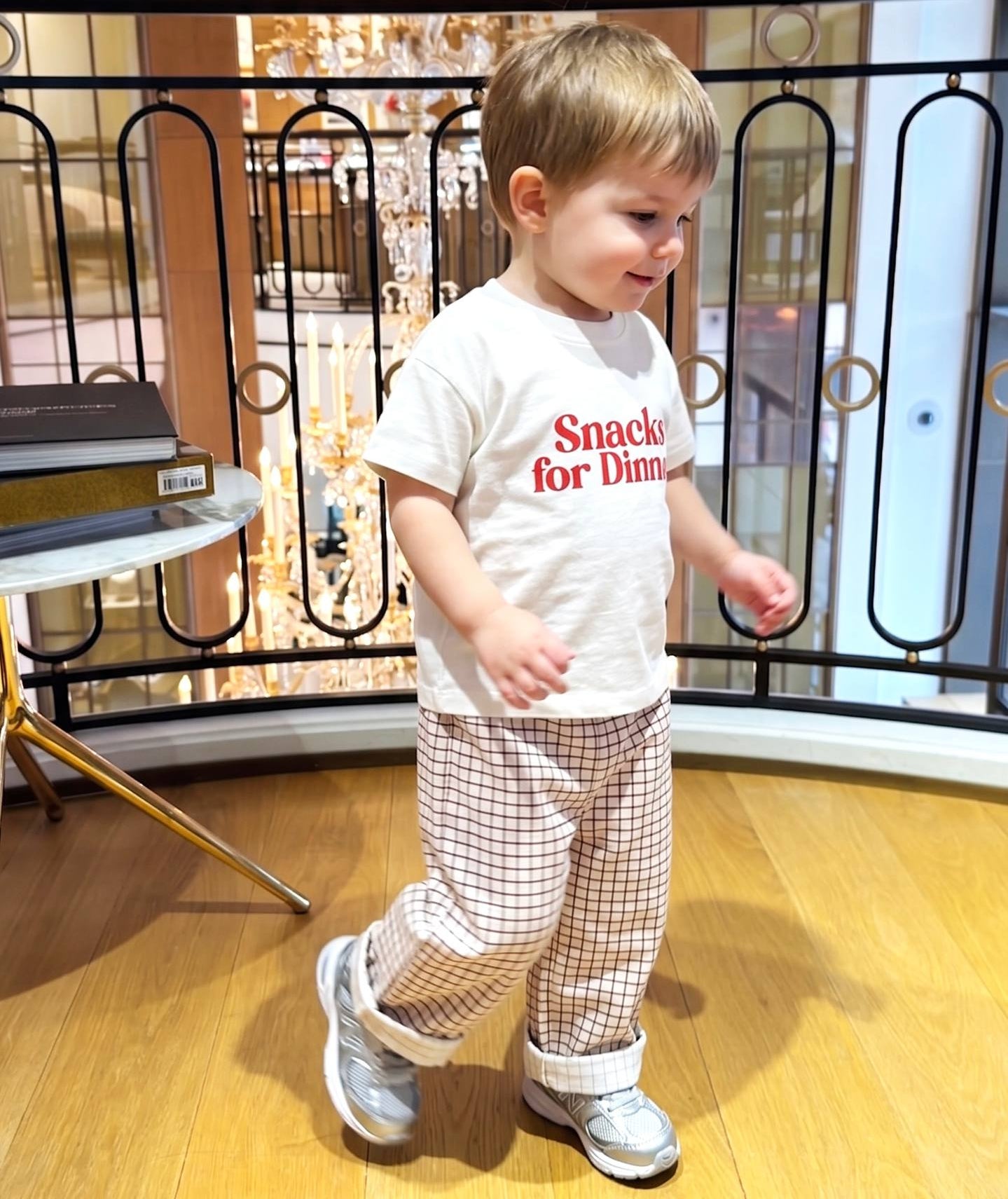 Snacks for Dinner Pants & Tshirt Set - 2-8Y