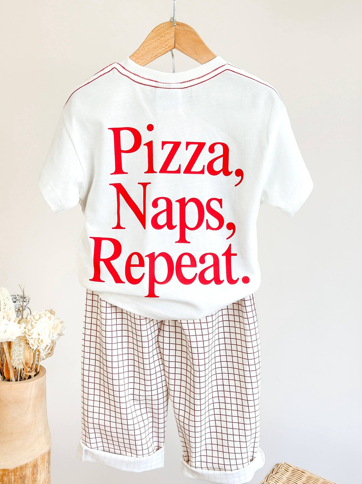 Snacks for Dinner Pants & Tshirt Set - 2-8Y