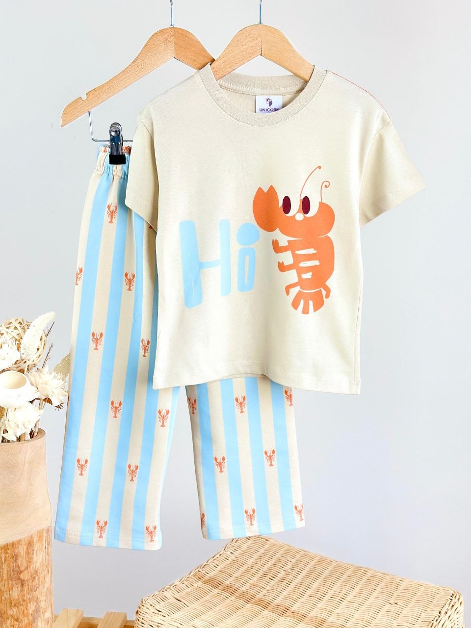 LOBSTER Pants & Tshirt Set - 2-8Y