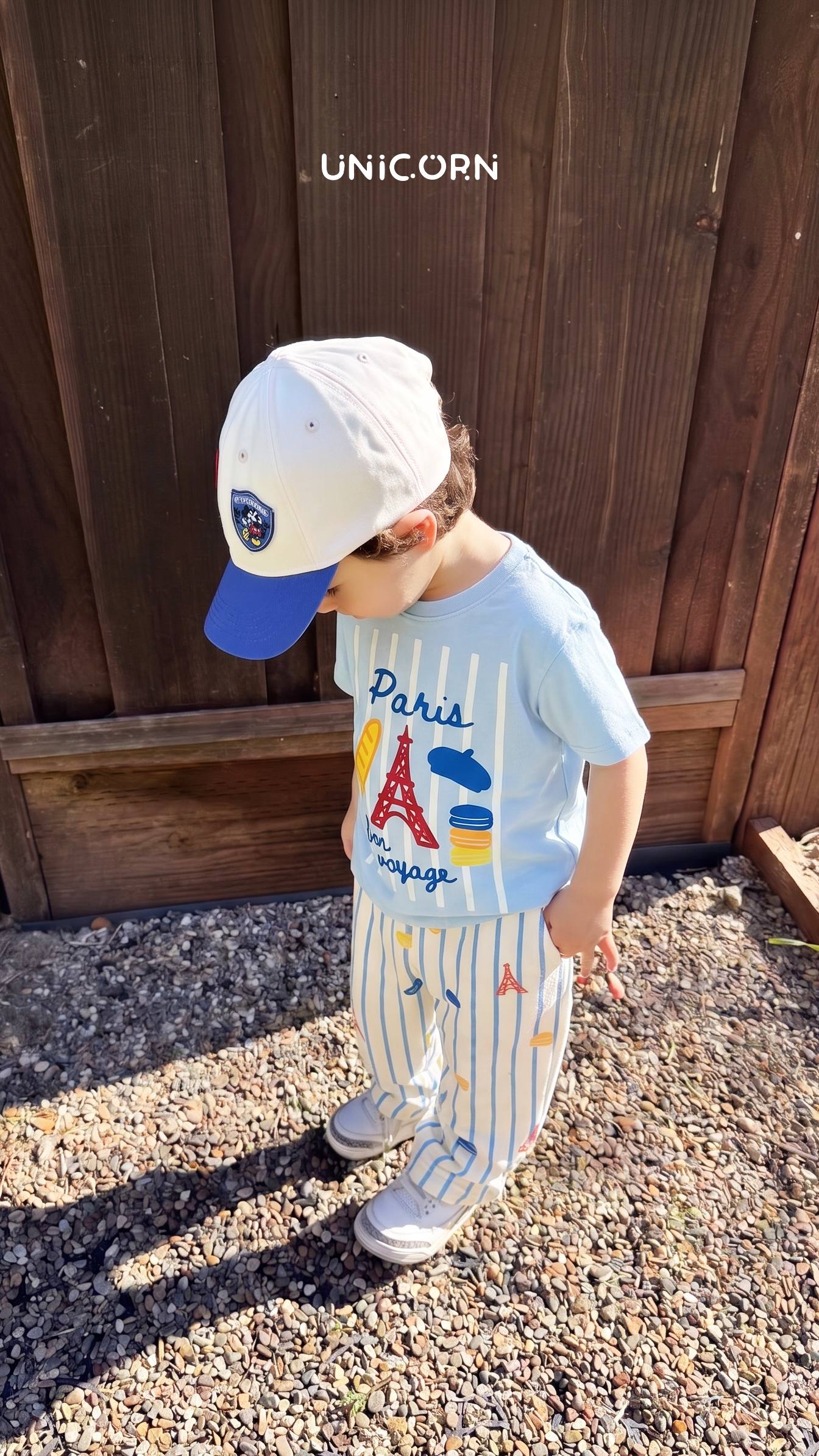 Paris Bon Voyage Pants & Tshirt Set - 2-8Y