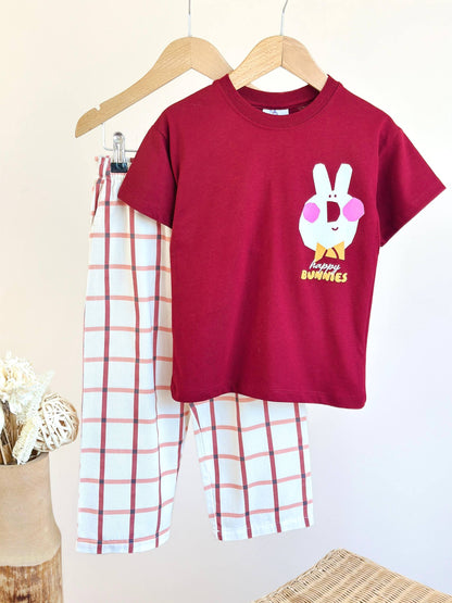 Little Bunnies Pants & Tshirt Set - 2-8Y