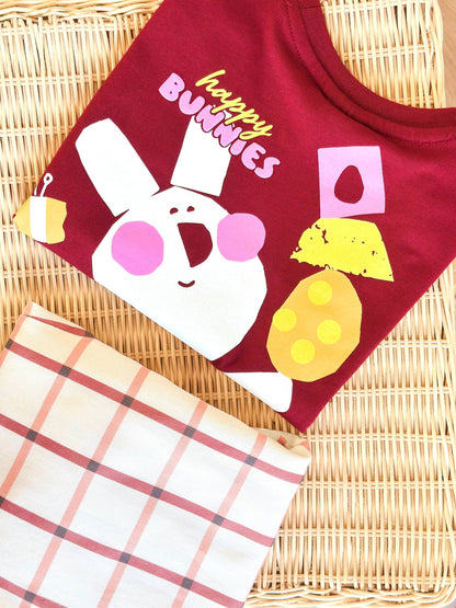 Little Bunnies Pants & Tshirt Set - 2-8Y