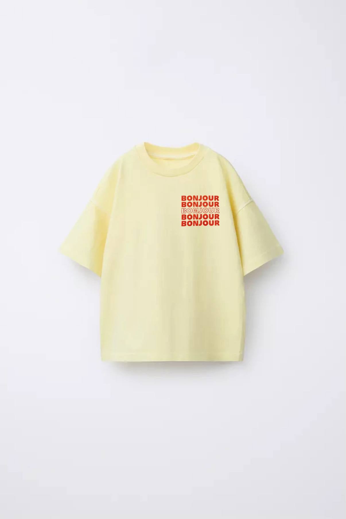 Bonjour Bonjour Tshirt - 2-7Y