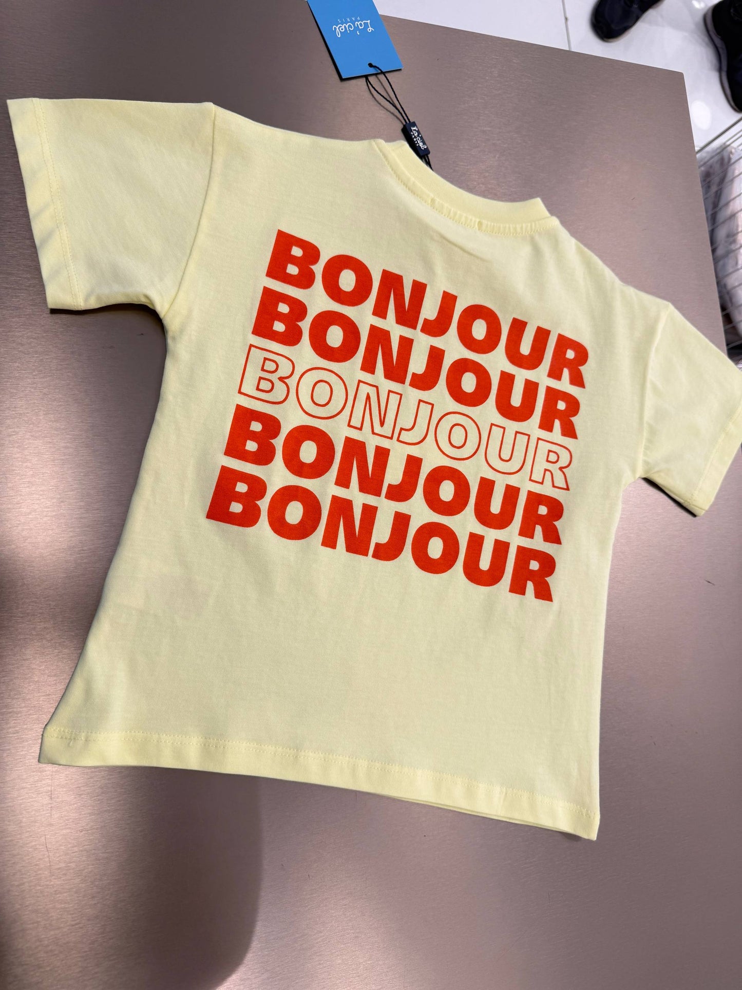 Bonjour Bonjour Tshirt - 2-7Y