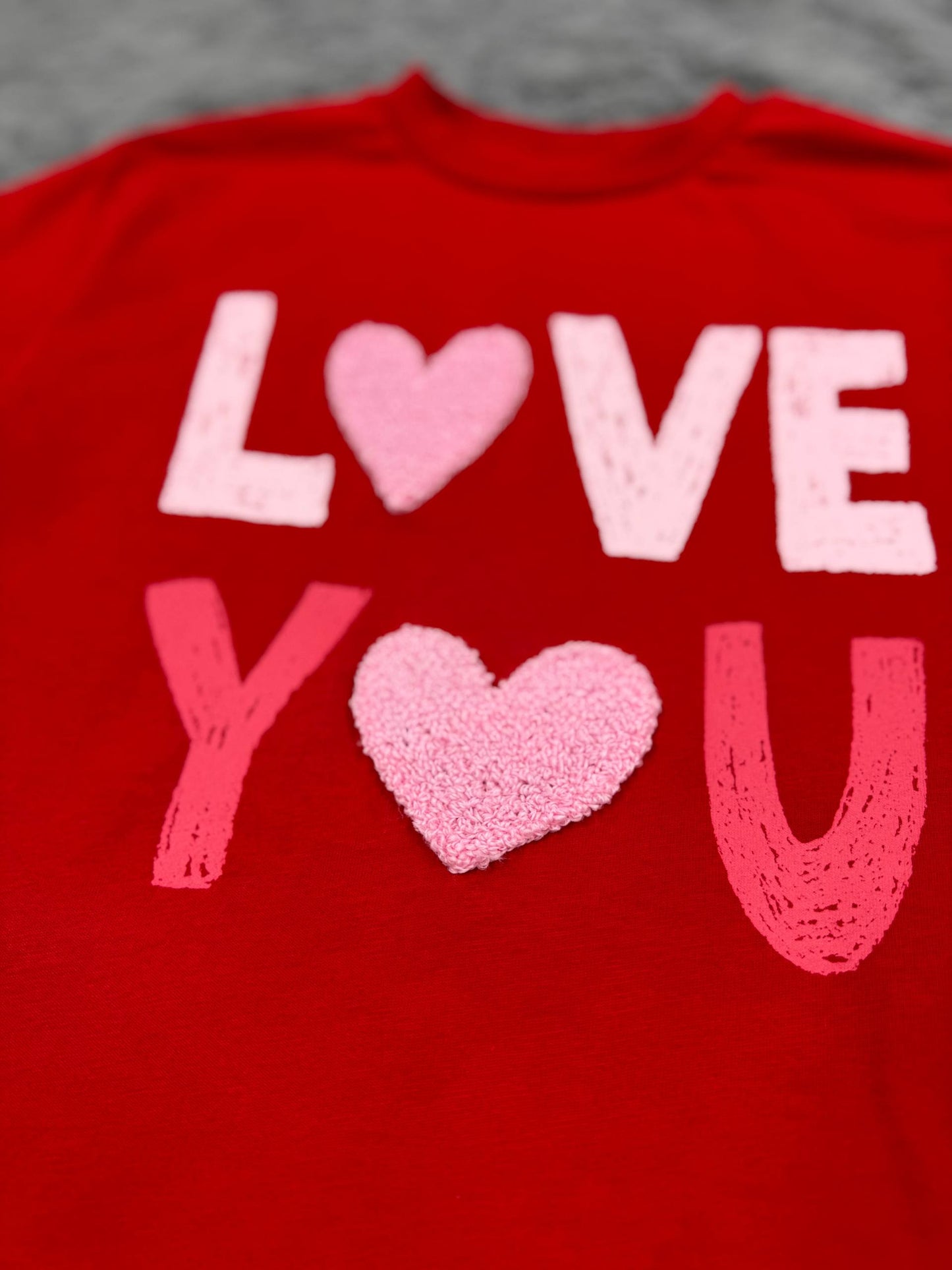LOVE YOU Red Shorts & Tshirt Set - 2-8Y
