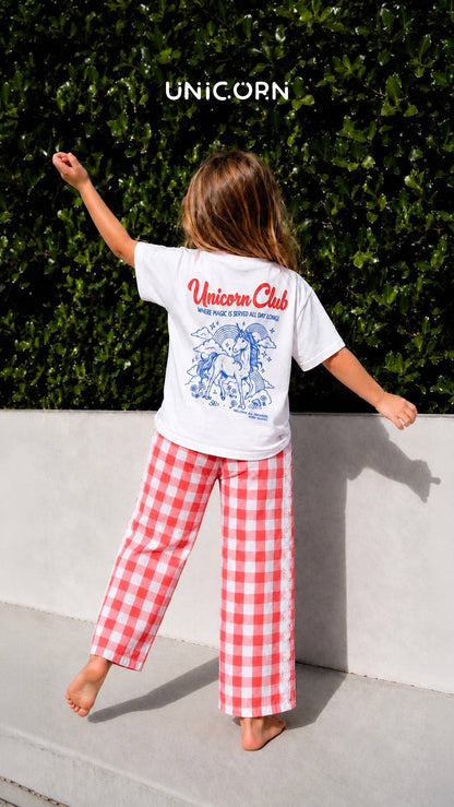 The Unicorn Club - Muslin Pants & Tshirt Set - 2-8Y