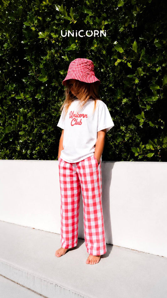 The Unicorn Club - Muslin Pants & Tshirt Set - 2-8Y