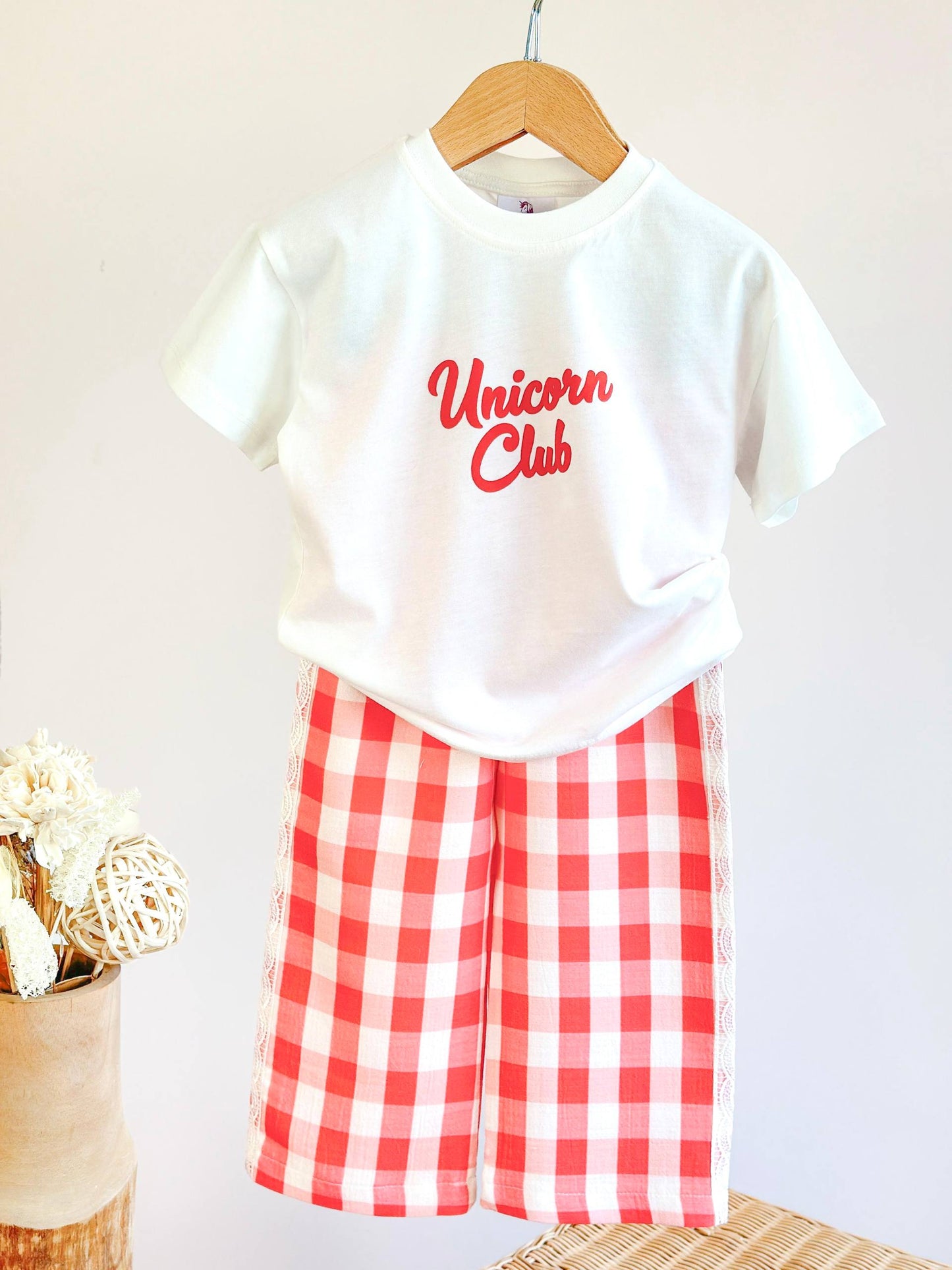 The Unicorn Club - Muslin Pants & Tshirt Set - 2-8Y