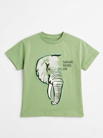Elephant Safari Tshirt - 2-7Y