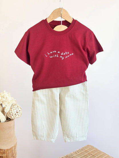 Date with Mama - Pants & Tshirt Set - 2-8Y