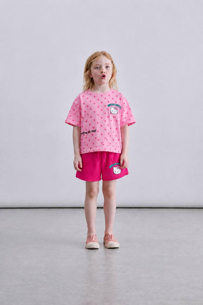 Hello Kitty Shorts & Tshirt Set - 2-8Y