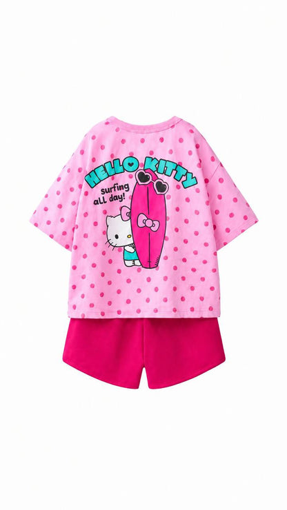 Hello Kitty Shorts & Tshirt Set - 2-8Y