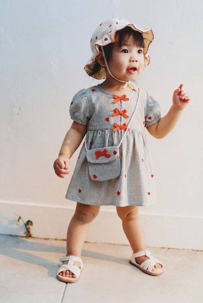 Triple Bow Dress - 9M-4Y