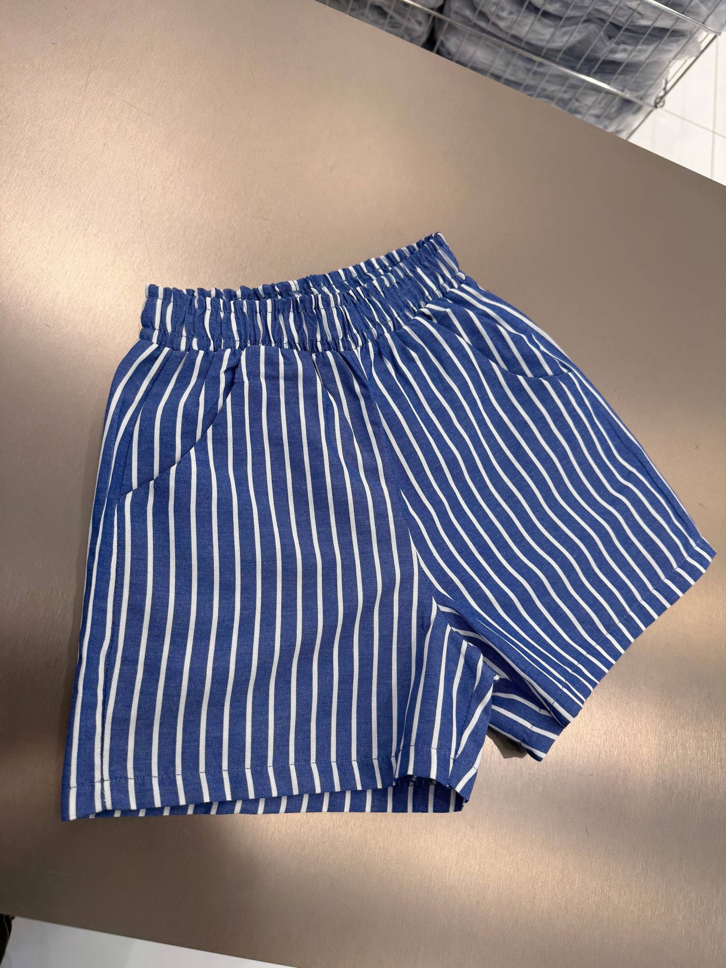 Striped Balloon Shorts - Yellow/Pink/Blue/Black - 2-7Y
