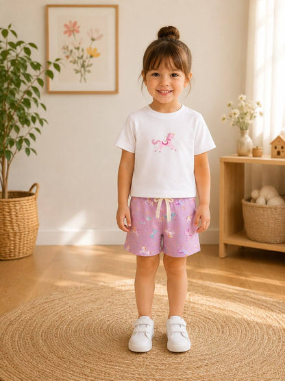 Unicorn Pyjamas - Purple/Pink/Green - 1-5Y