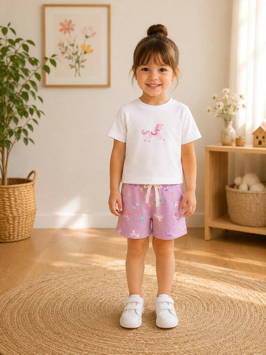 Unicorn Pyjamas - Purple/Pink/Green - 1-5Y