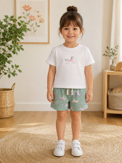 Unicorn Pyjamas - Purple/Pink/Green - 1-5Y