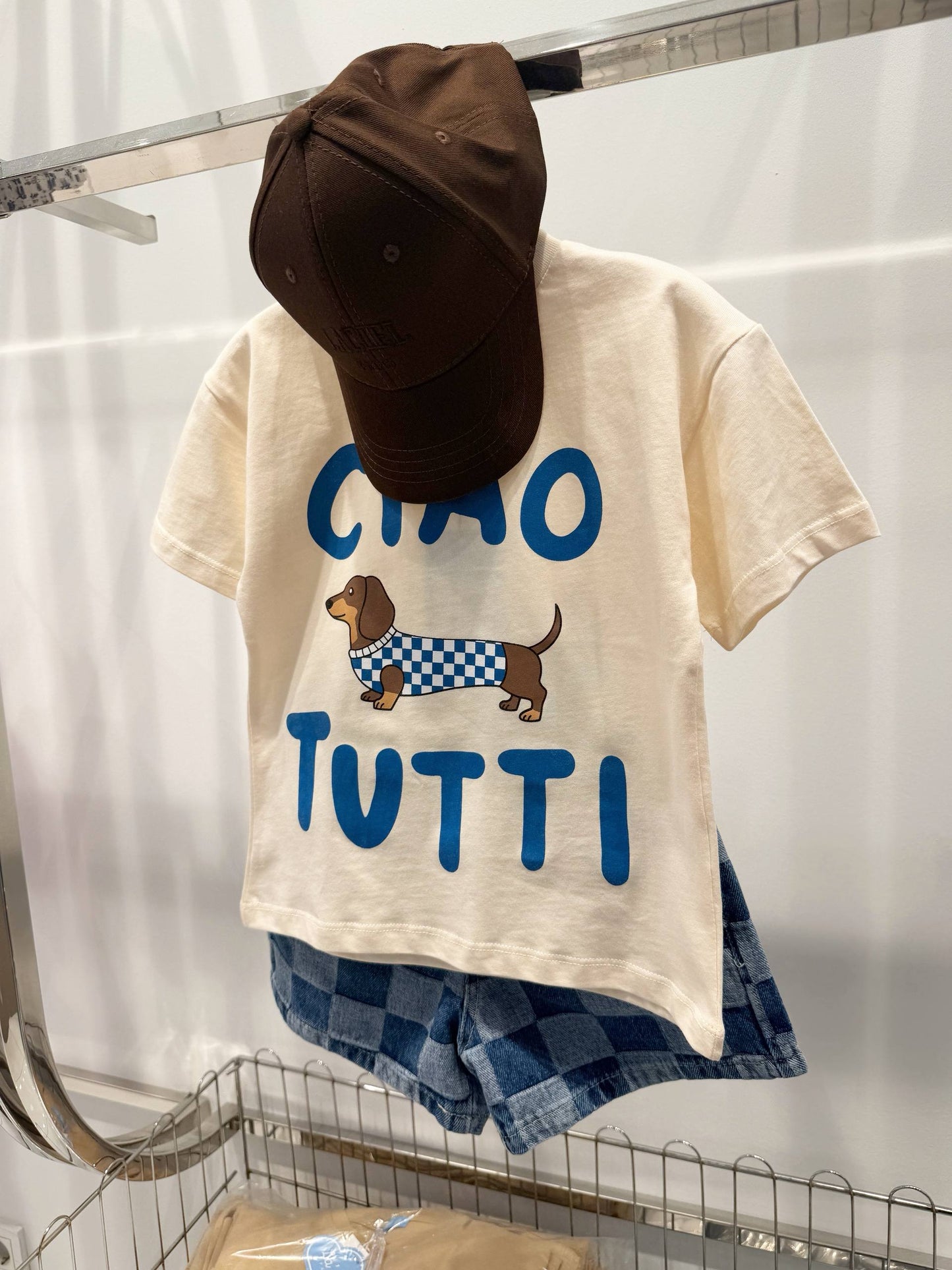 Checkered DENIM Shorts - 2-7Y