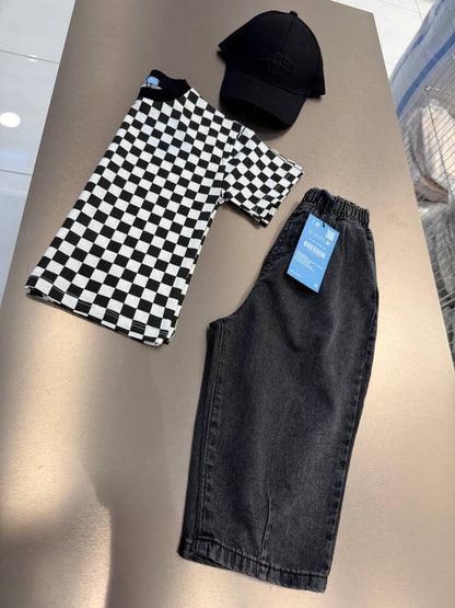 DENIM Balloon Pants - Anthracite - 2-7Y
