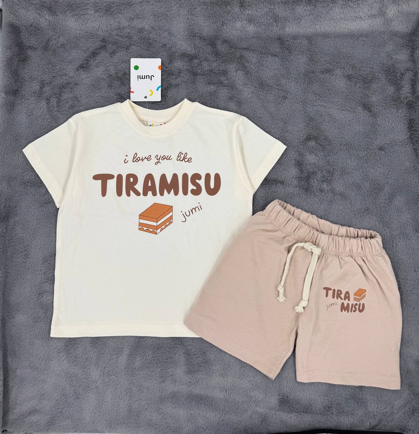 TIRAMISU Shorts & Tshirt Set - 2-8Y