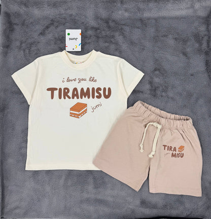 TIRAMISU Shorts & Tshirt Set - 2-8Y
