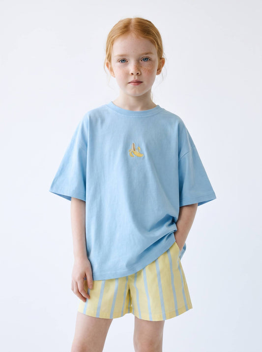 BANANA Striped Shorts & Tshirt Set - 2-7Y