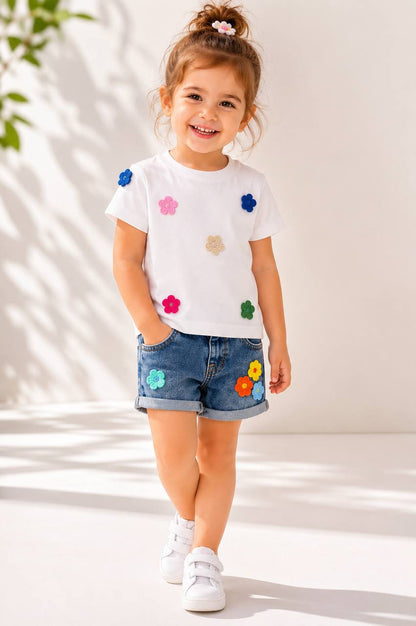 Floral Tshirt - 2-7Y