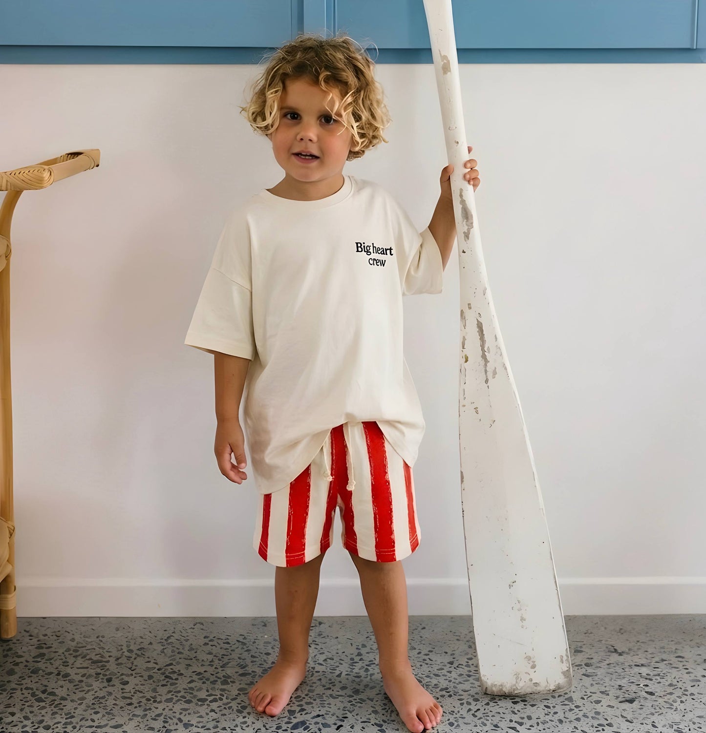 BIG HEART CREW Shorts & Tshirt Set - 2-10Y