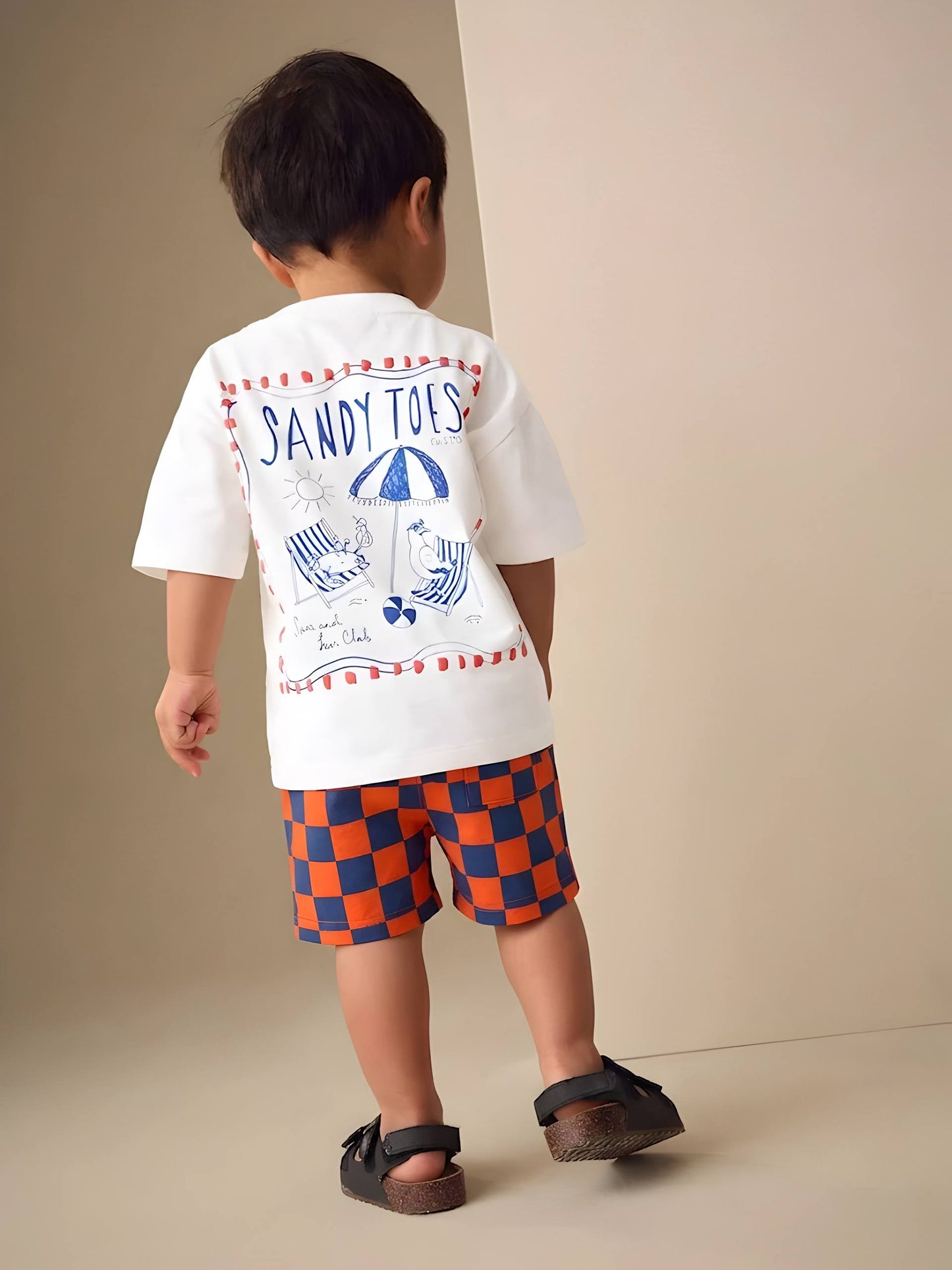 Sandy Toes Shorts & Tshirt Set - 2-8Y