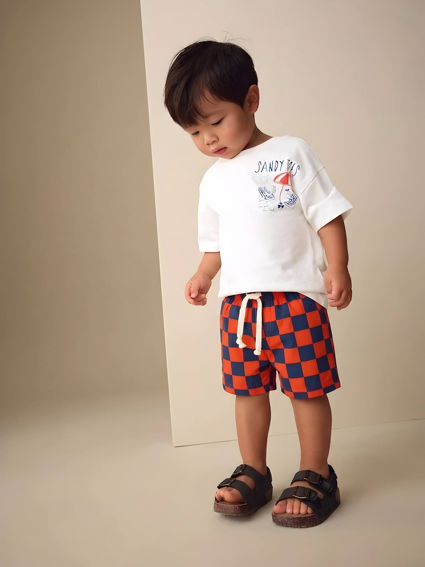 Sandy Toes Shorts & Tshirt Set - 2-8Y