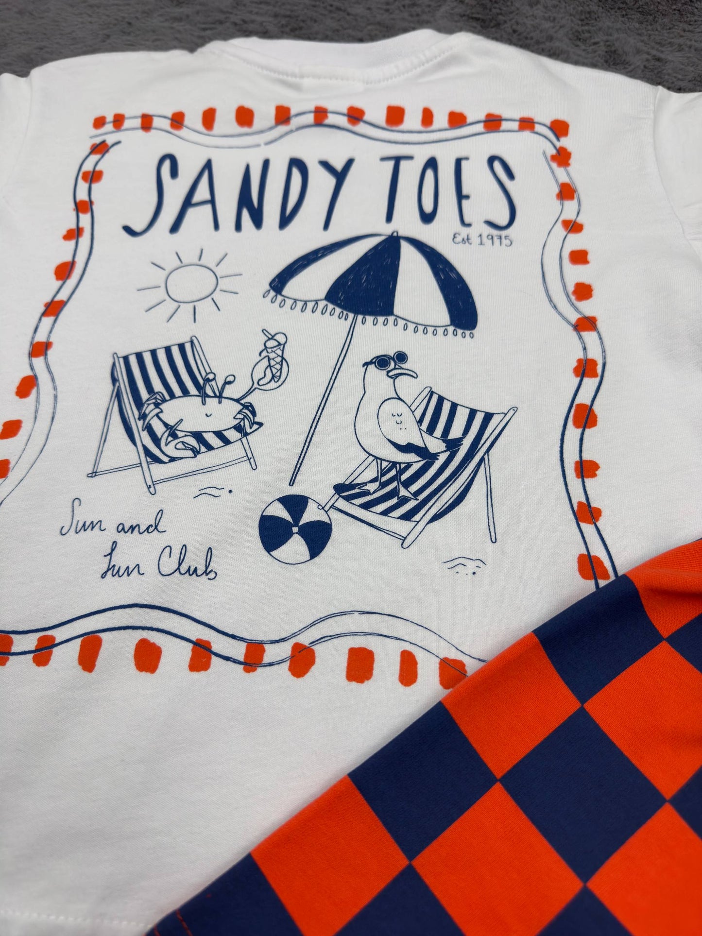 Sandy Toes Shorts & Tshirt Set - 2-8Y