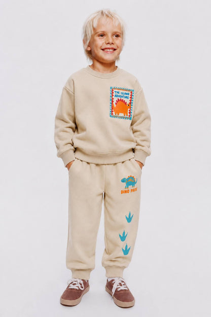 Island Adventure Pants & Sweater Set - BEIGE - 2-8Y