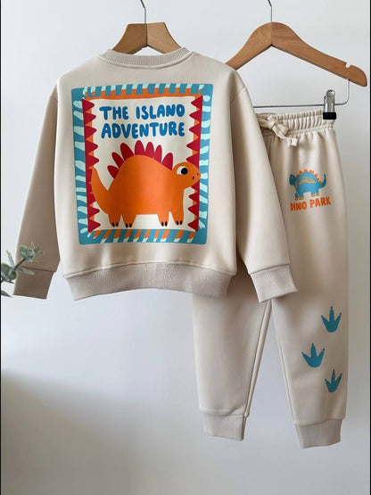 Island Adventure Pants & Sweater Set - BEIGE - 2-8Y