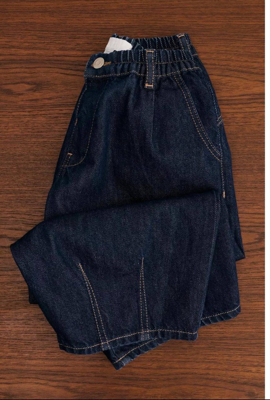 Dark Blue Denim Pants - 2-7Y