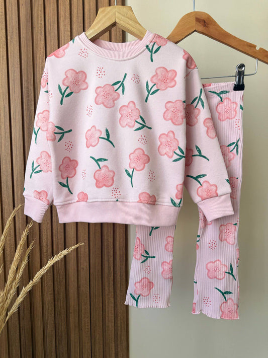 Floral Legging & Sweater Set - 2-8Y