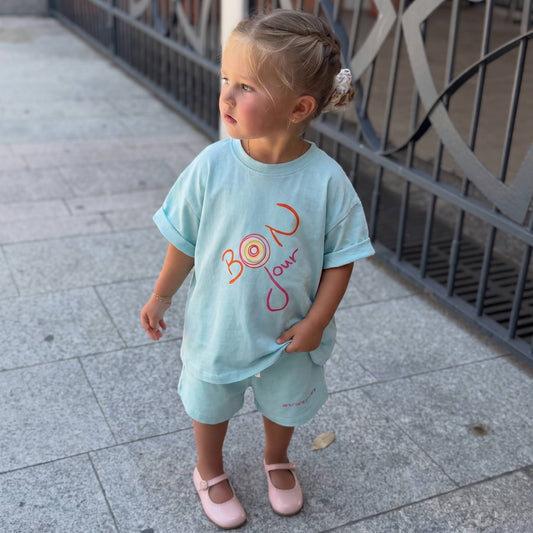 BONJOUR Shorts & Tshirt Set - 2-7Y