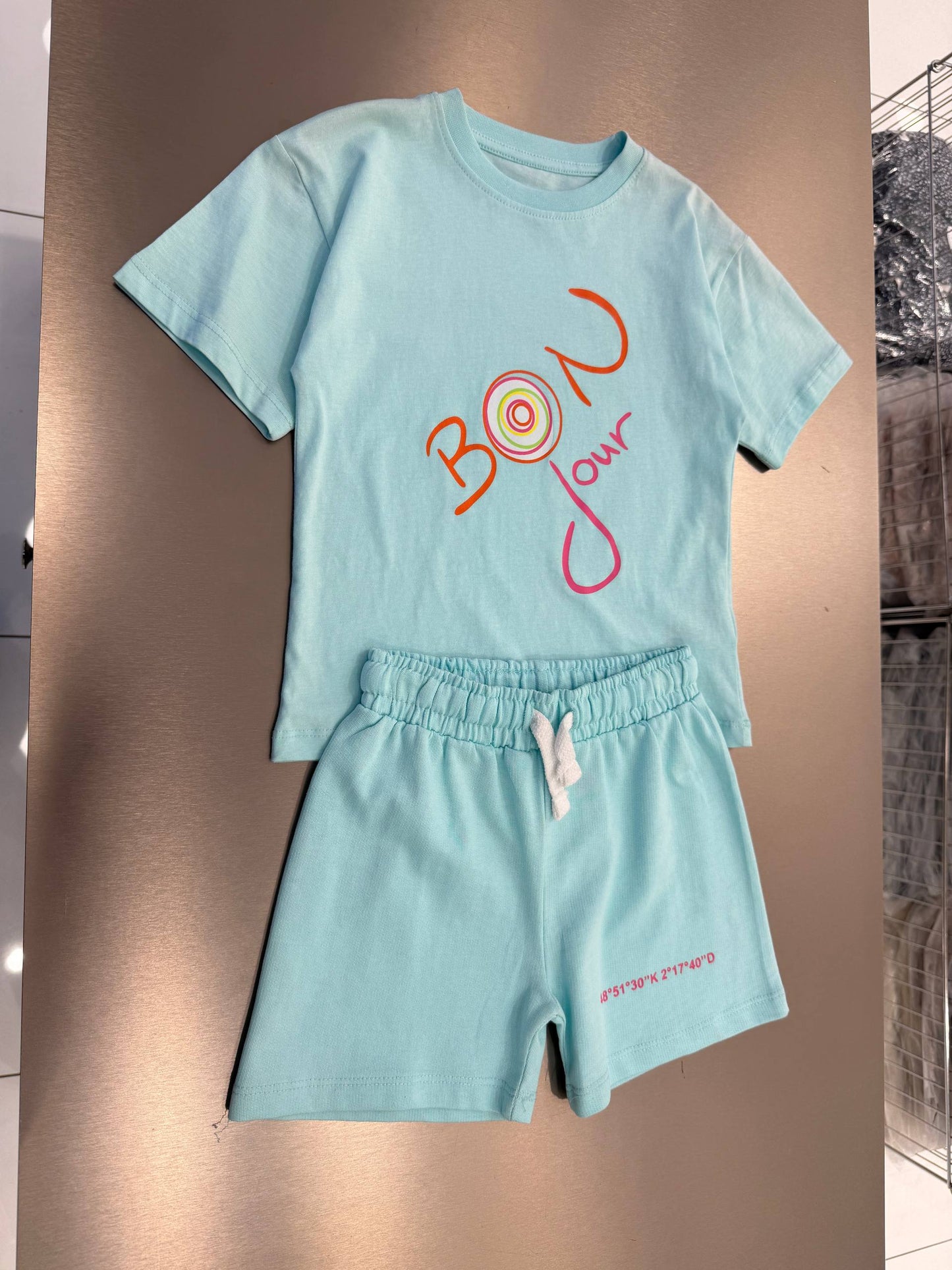 BONJOUR Shorts & Tshirt Set - 2-7Y