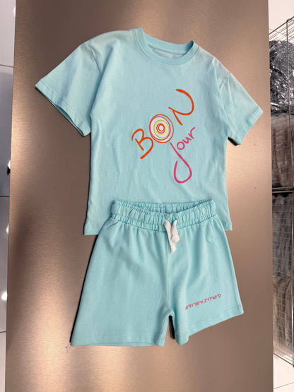 BONJOUR Shorts & Tshirt Set - 2-7Y