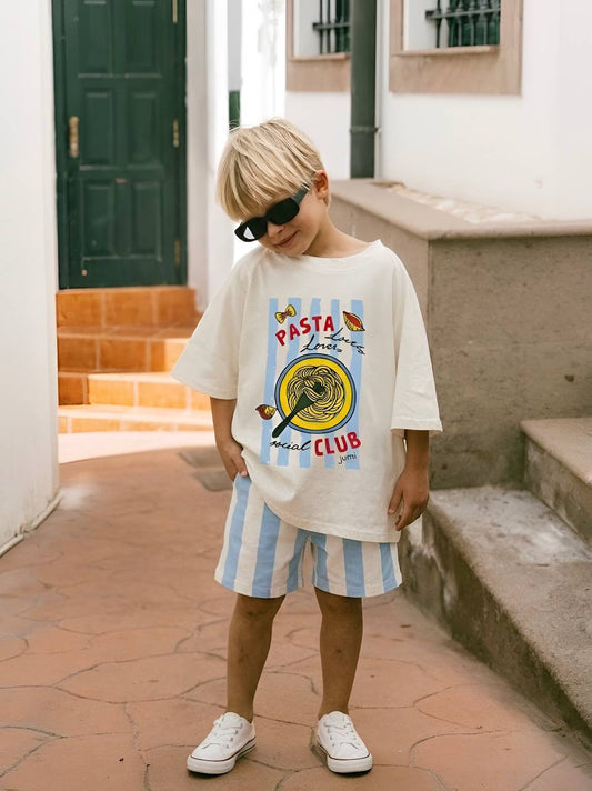 PASTA Club Shorts & Tshirt Set - 2-8Y