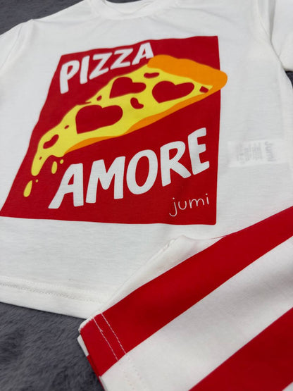 Pizza & More Shorts & Tshirt Set - 2-8Y